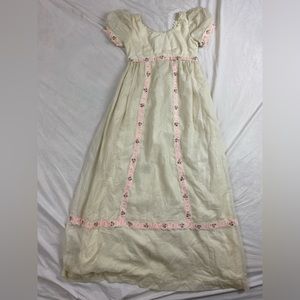 1970’s Regency Style Forget Me Not Dress